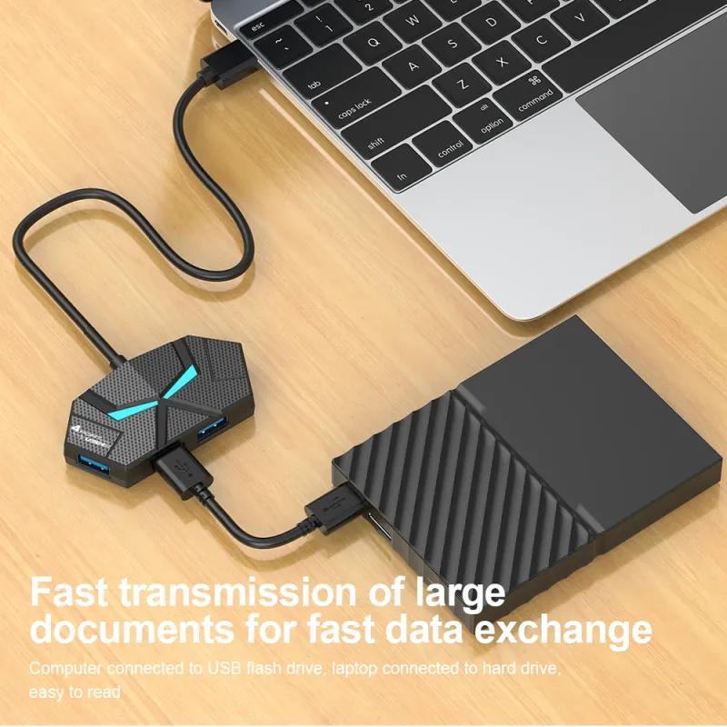 4-Port USB 3.0 Hub with Type-C Power 3