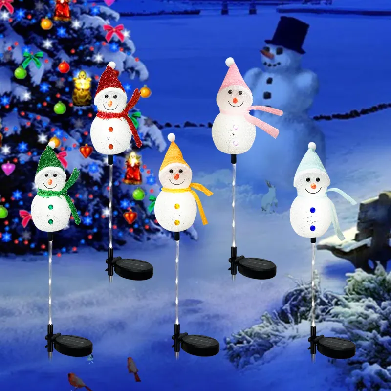 Snowman Solar LED Stake Lights 2