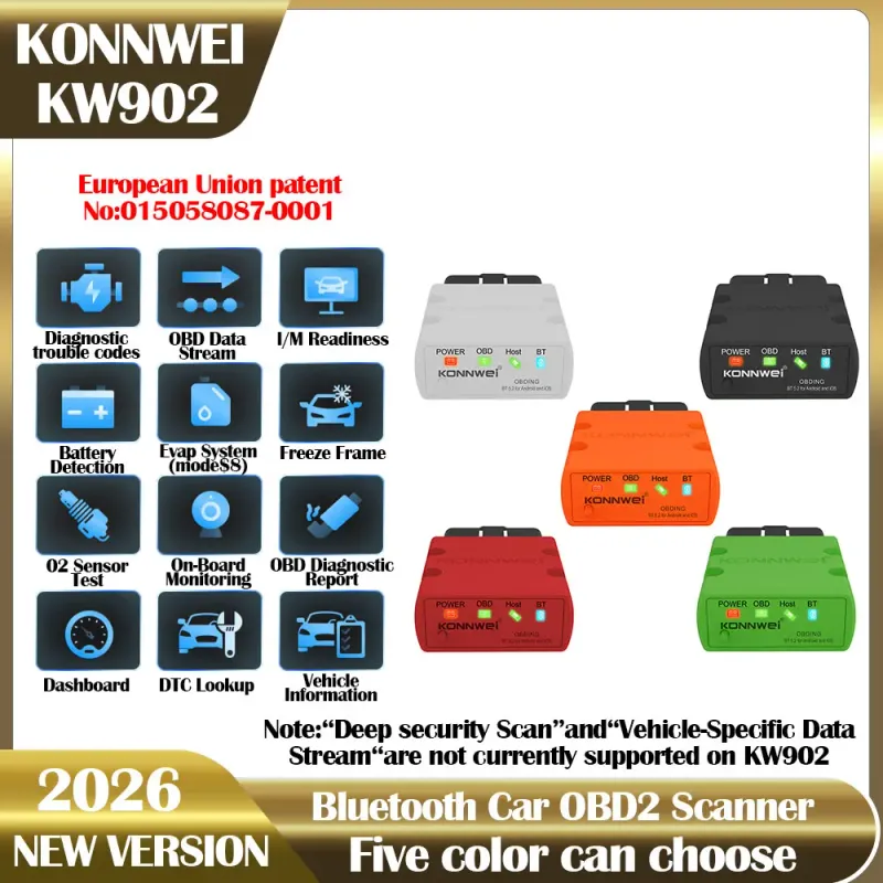 KONNWEI KW902 Bluetooth OBD2 Scanner 1