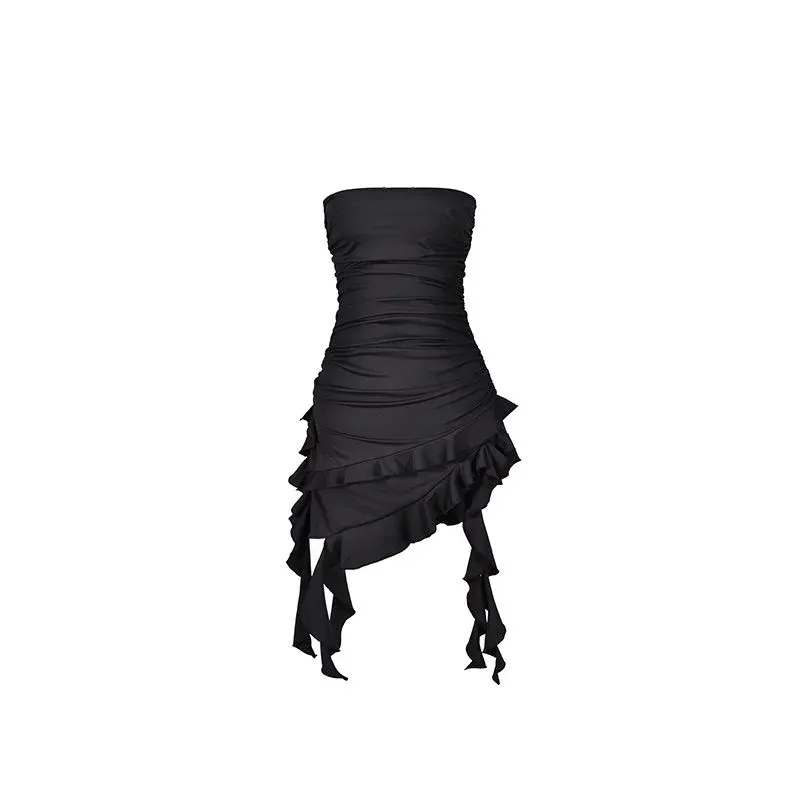 Black Y2K Backless Bodycon Dress 6