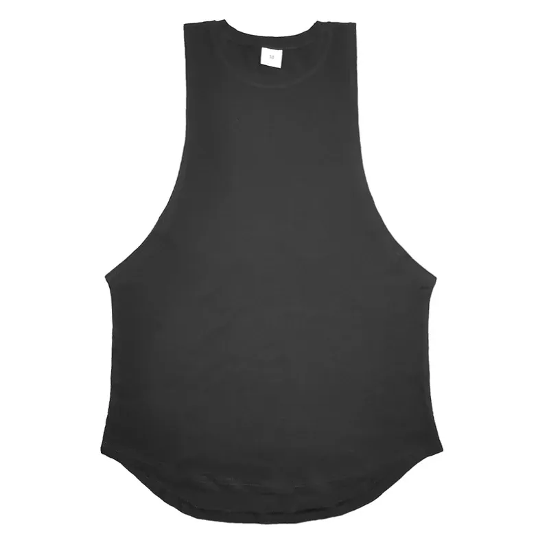 Серая мужская спортивная майка-стрингер 5
