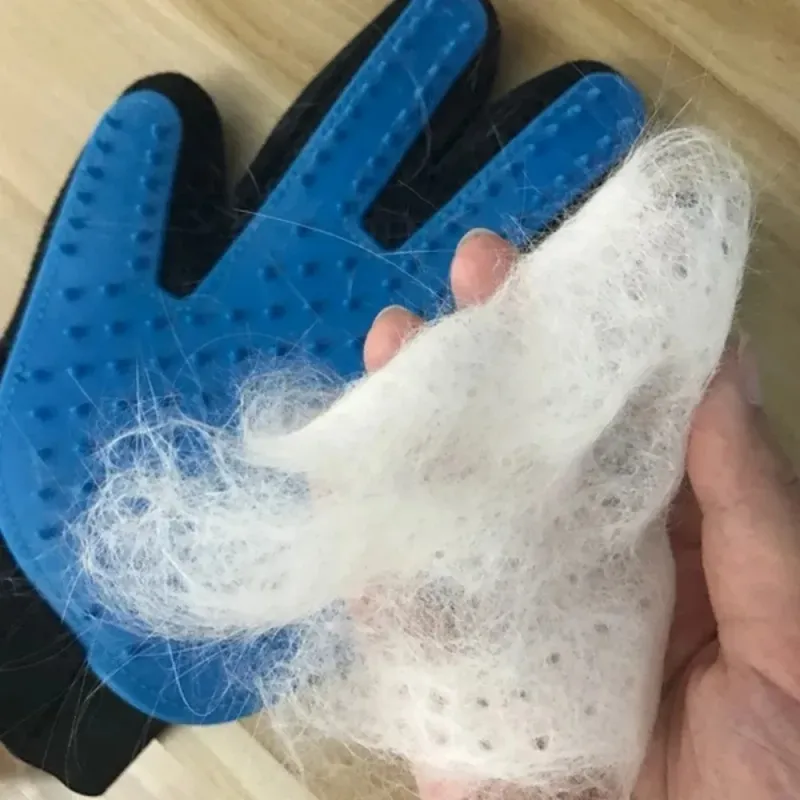 Pet Grooming Gloves with 5-Finger Design 2