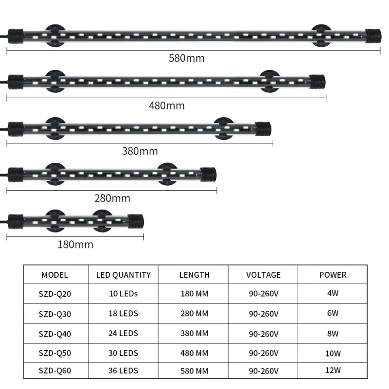 LED Waterproof Aquarium Clip Light 6