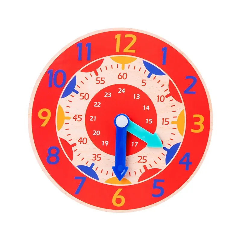 Wooden Montessori Clock Learning Toy 2