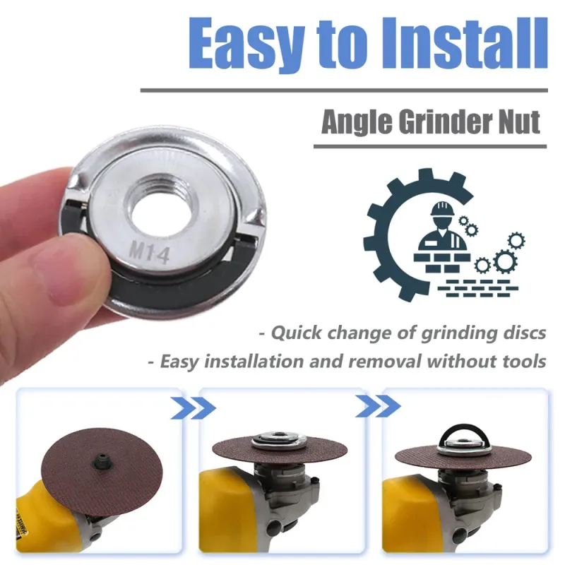 M14 Quick Release Angle Grinder Flange Nut 5
