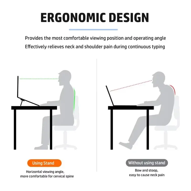2-Piece Foldable Laptop Stand Set 4