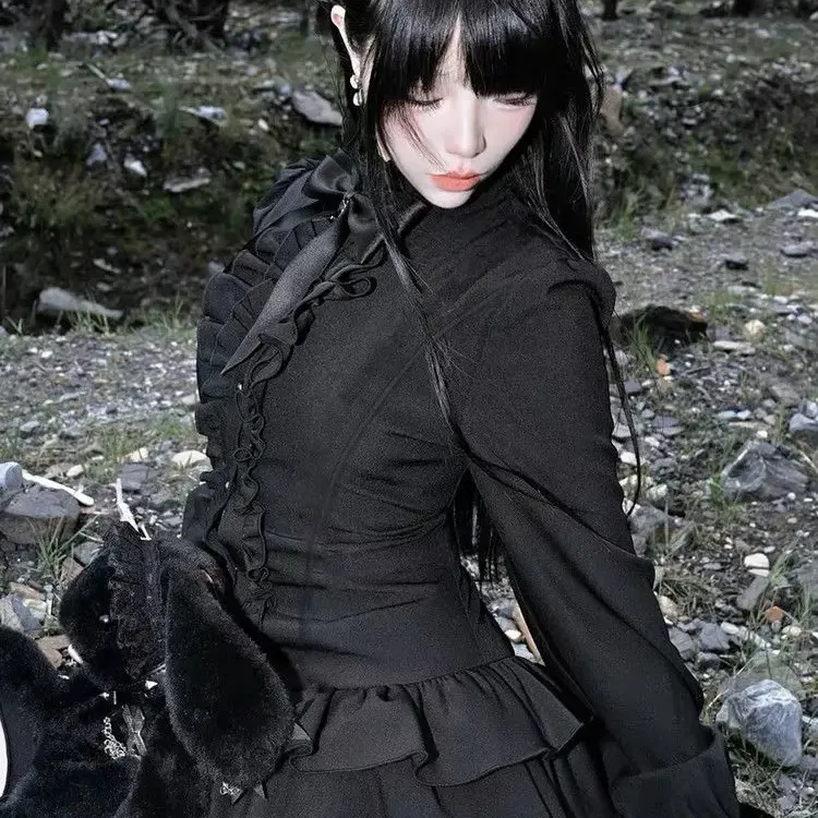 Gothic Lace Y2K Mini Dress 4