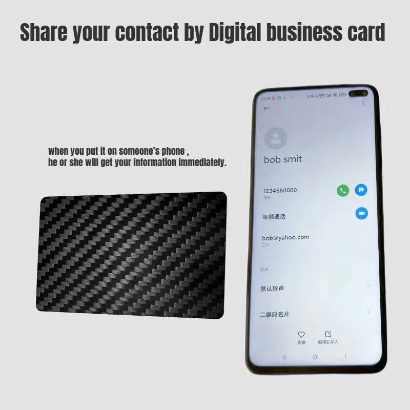 NFC Carbon Fiber Smart Cards (10Pcs) 3