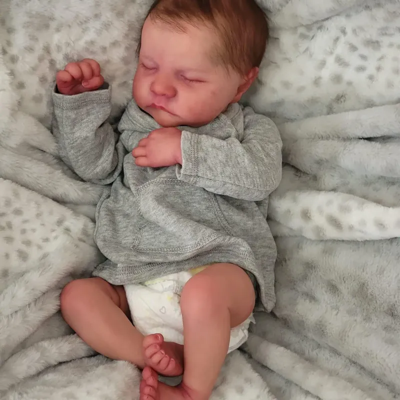 NPK Levi Reborn Boy Doll 19in Silicone 6