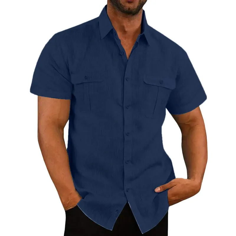 Cotton Linen Men's Summer Shirt 3