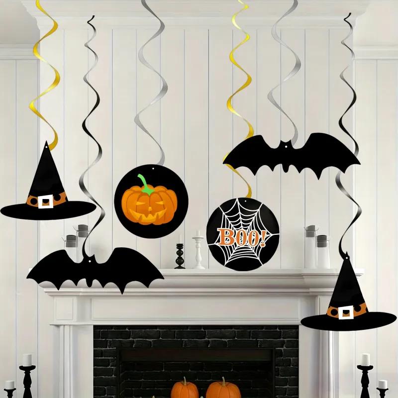 Halloween Swirl Hanging Cutouts Set 5