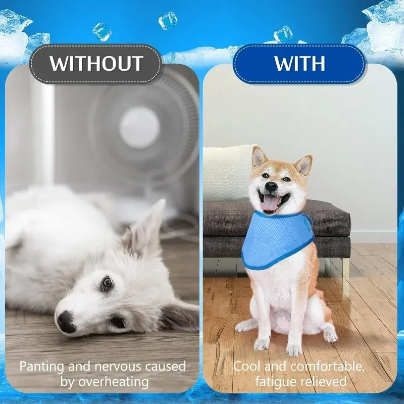 Pet Cooling Neck Scarf Ice Collar 4
