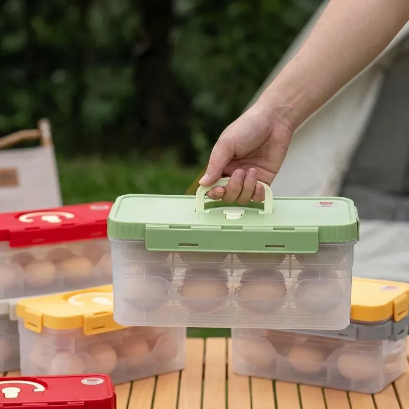 Clear Egg Storage Box Organizer 6