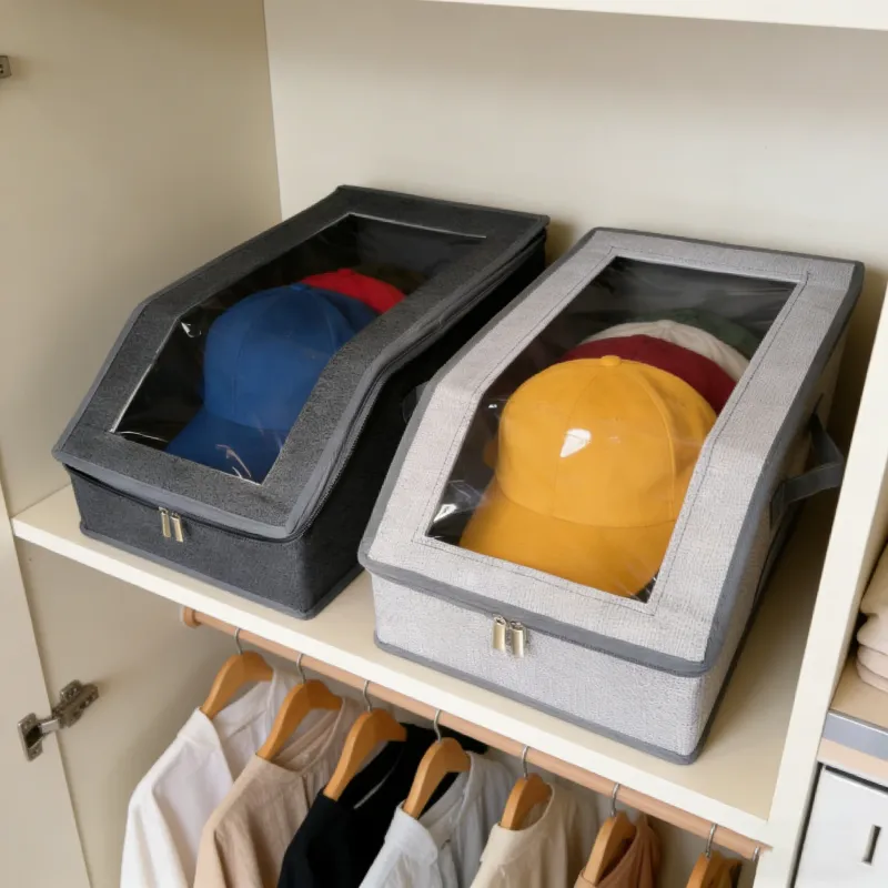 Stackable Cap Organizer Boxes 1