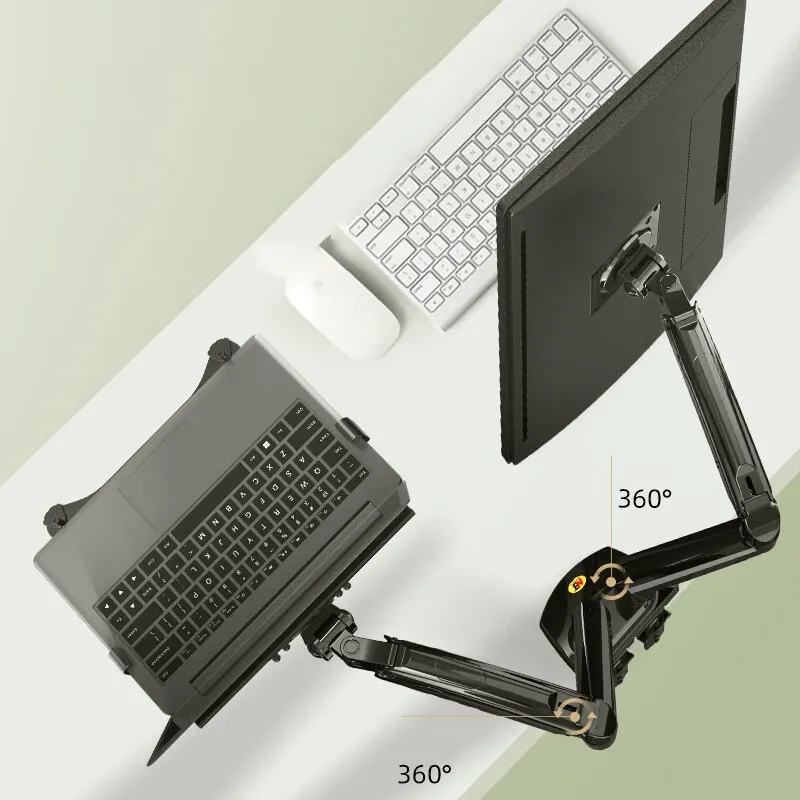 Dual Monitor & Laptop Gas Spring Mount 3
