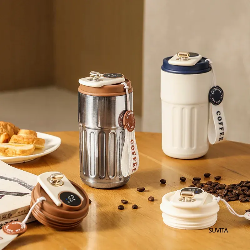 450ML Smart Display Thermos Bottle 4