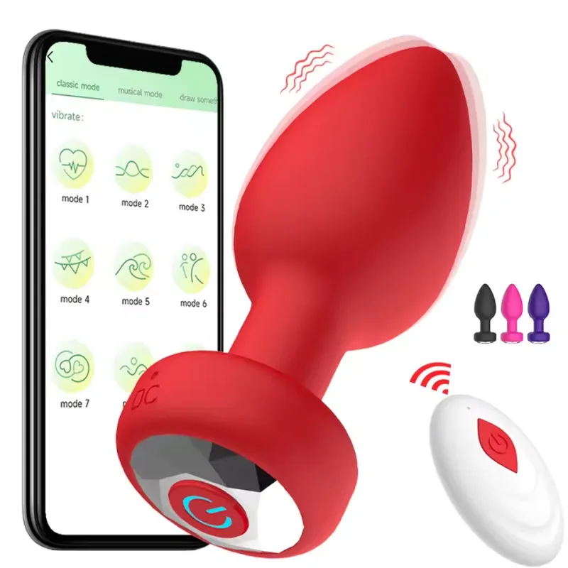 Wireless APP-Controlled Anal Plug Vibrator 1