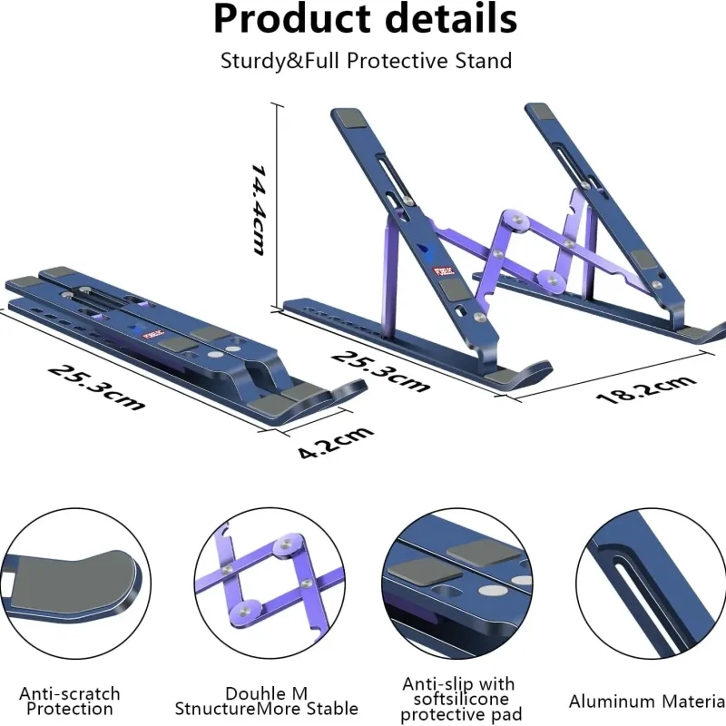 Adjustable Aluminum Laptop Stand 2