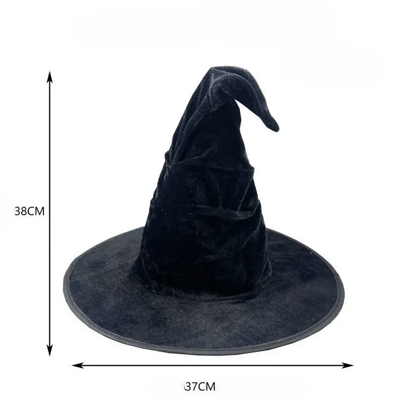 Women's Large Black Wicked Witch Hat 5