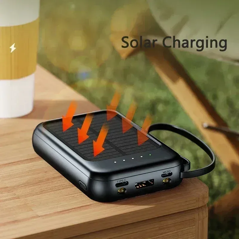 50000mAh Solar Power Bank with Cables 3