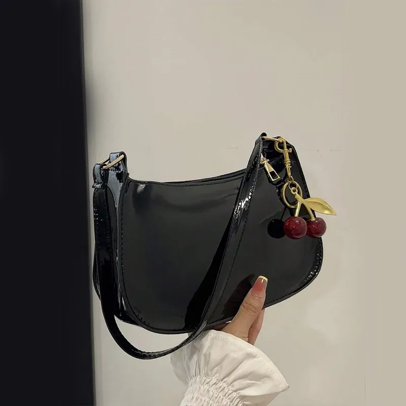 Cherry Pendant PU Leather Shoulder Bag 2