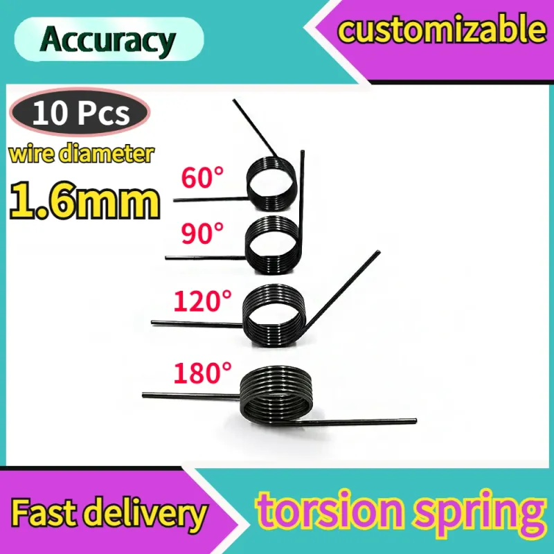 10pc 1.6mm V Torsion Springs 1