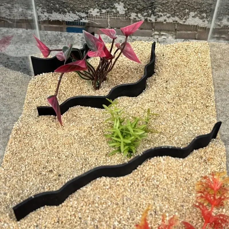 3PCS Cave Aquarium Sand Stone Partitions 1