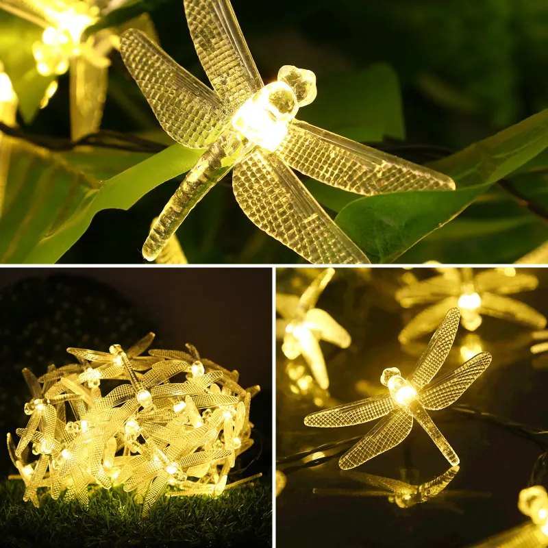 Solar Dragonfly LED String Lights 1