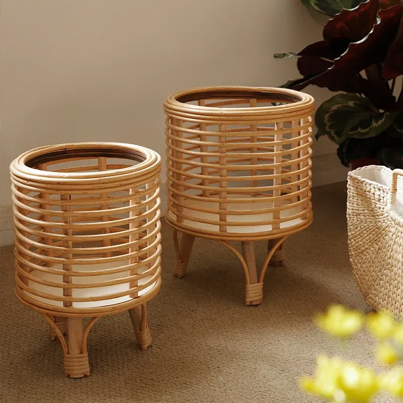 Rattan Plant Stand Shelf 1