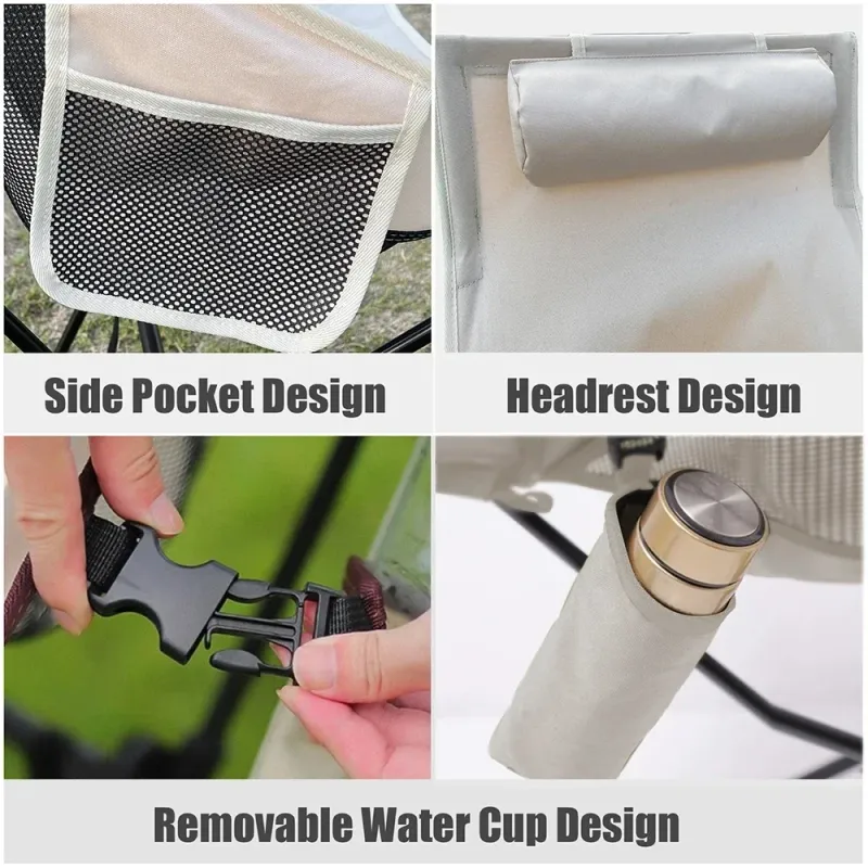 Portable Camping Chair with Headrest 4