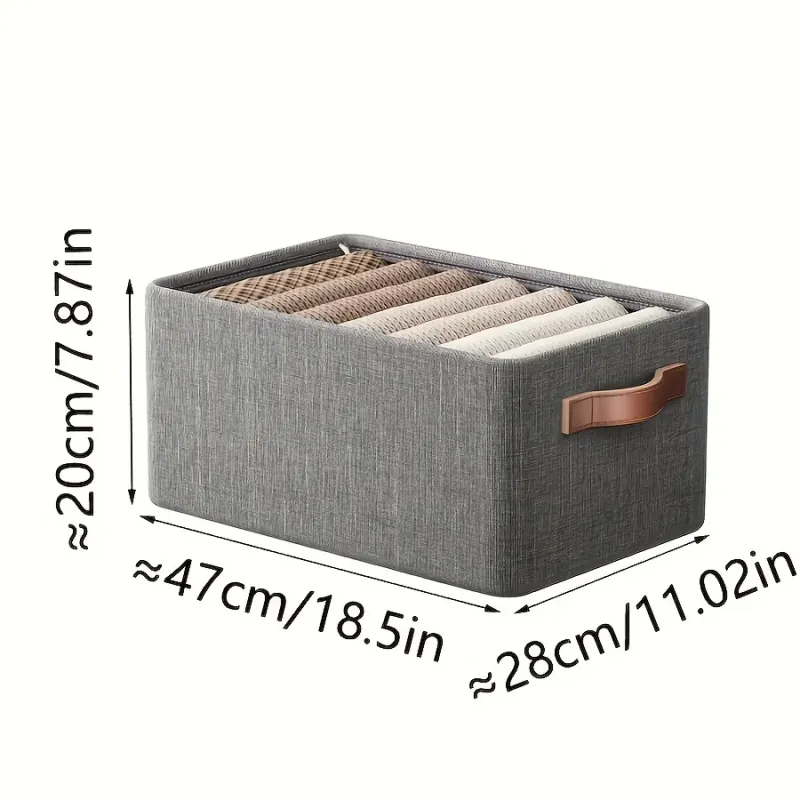 Clear Folding Storage Box with Lid 3