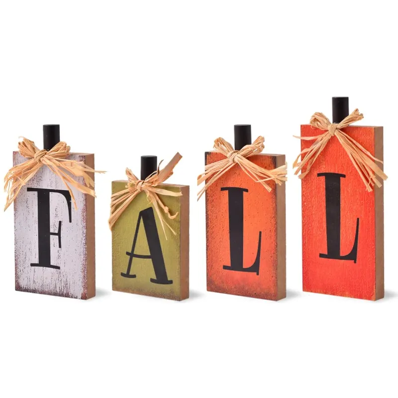 Rustic Farmhouse Fall Signs Block Set 1