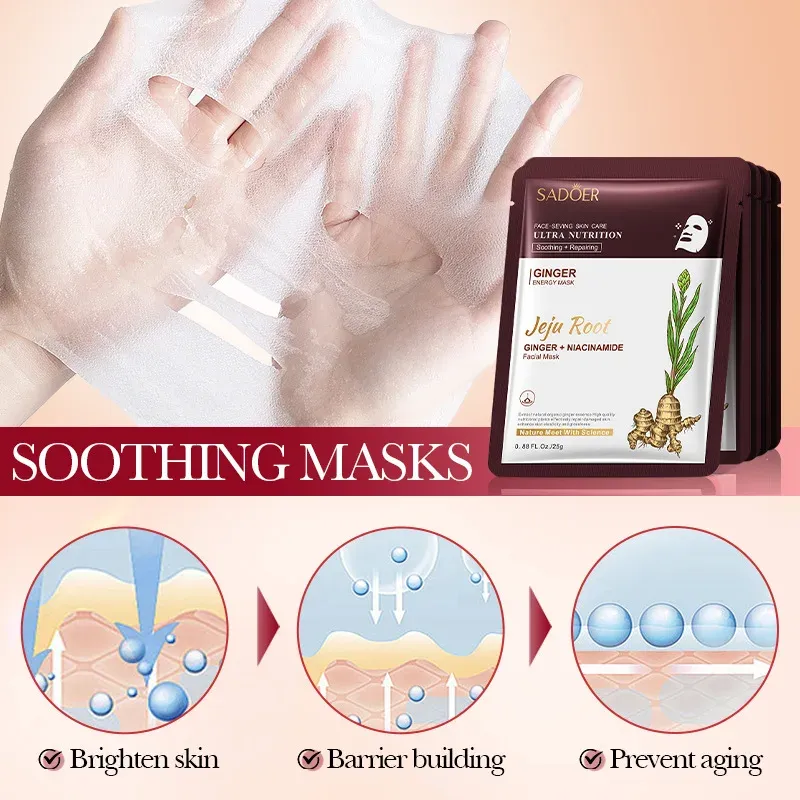 SADOER Ginseng Whitening Face Masks 5