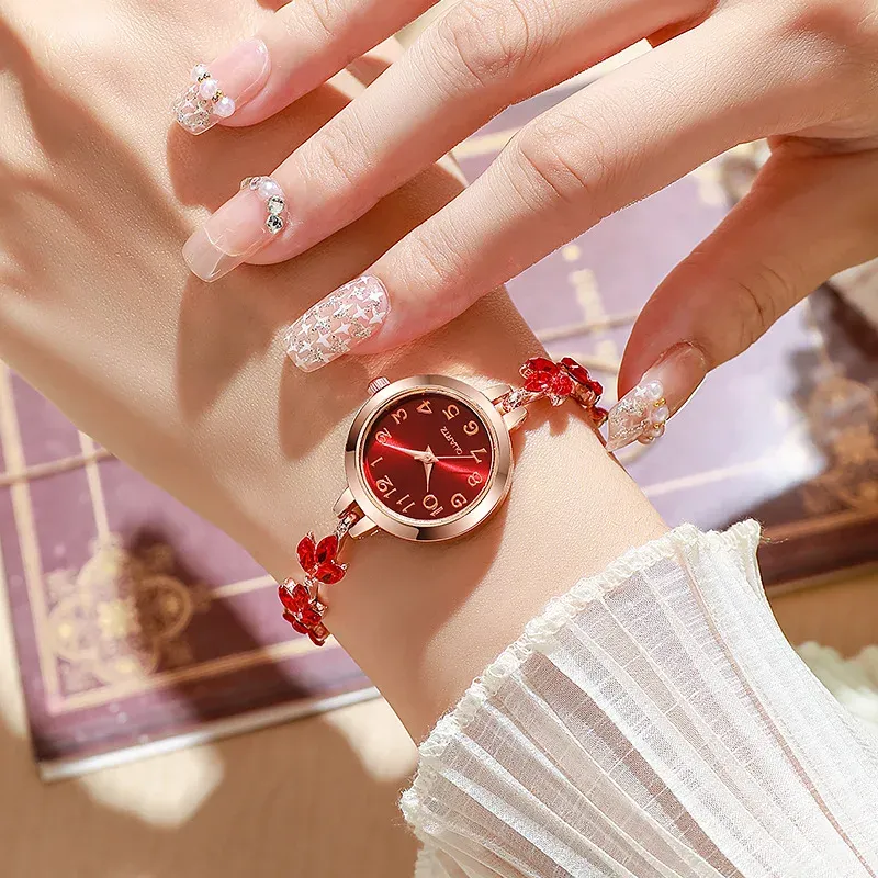 Elegant Arabic Dial Watch with Rhinestone Strap 4