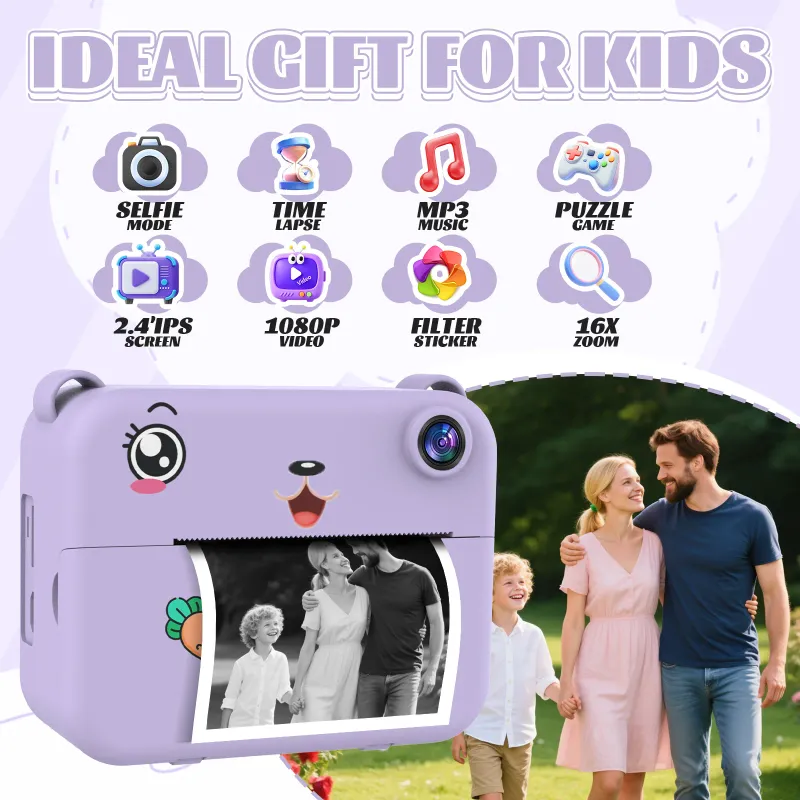 Kids Digital Camera 1080P HD Dual Lens 2