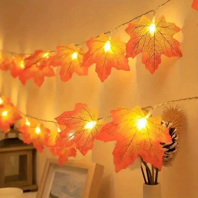 Maple Leaf LED String Lights 3