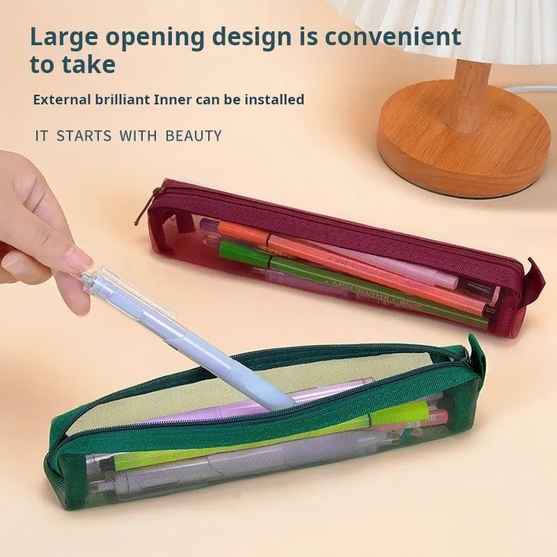 Mesh Pencil Case Organizer Pouch 2