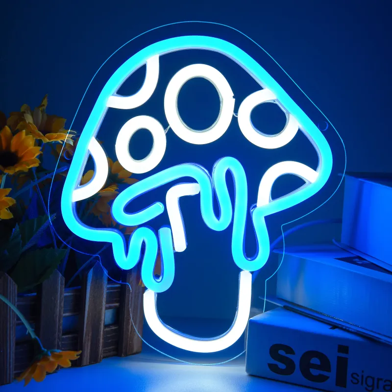 LED Mushroom Neon Wall Sign 1