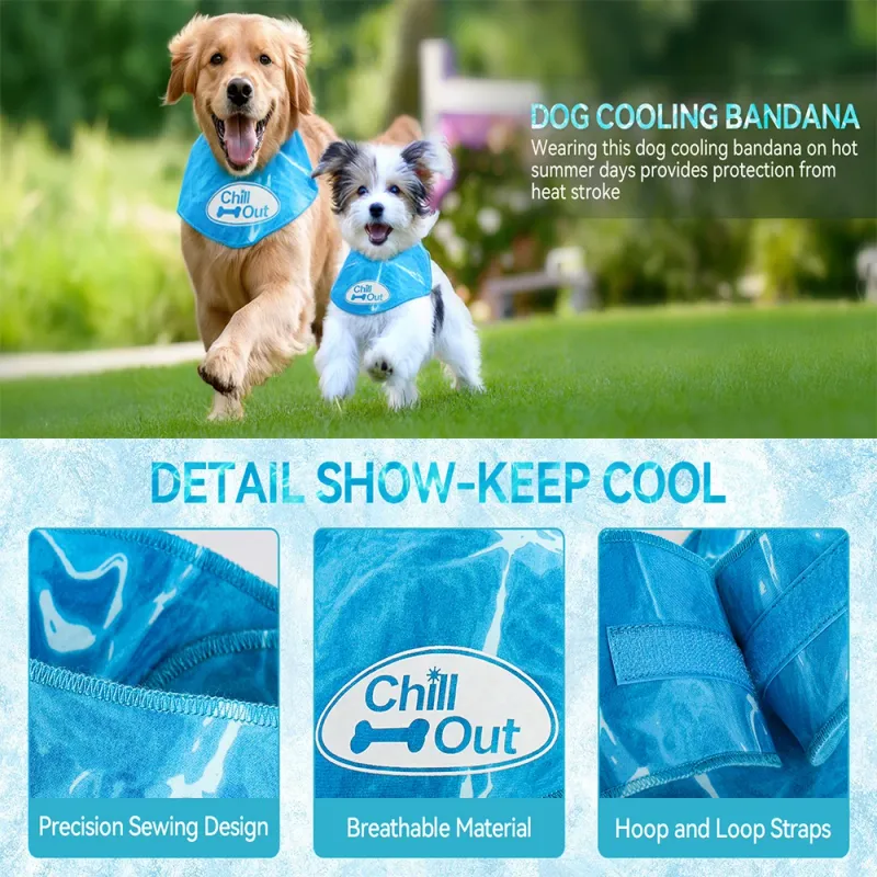 Reusable Dog Cooling Bandana 5