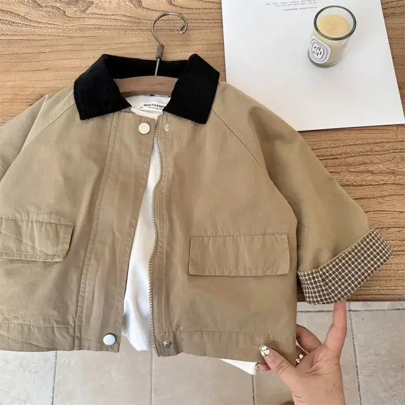 Kids Korean Baggy Windbreaker Jacket 2