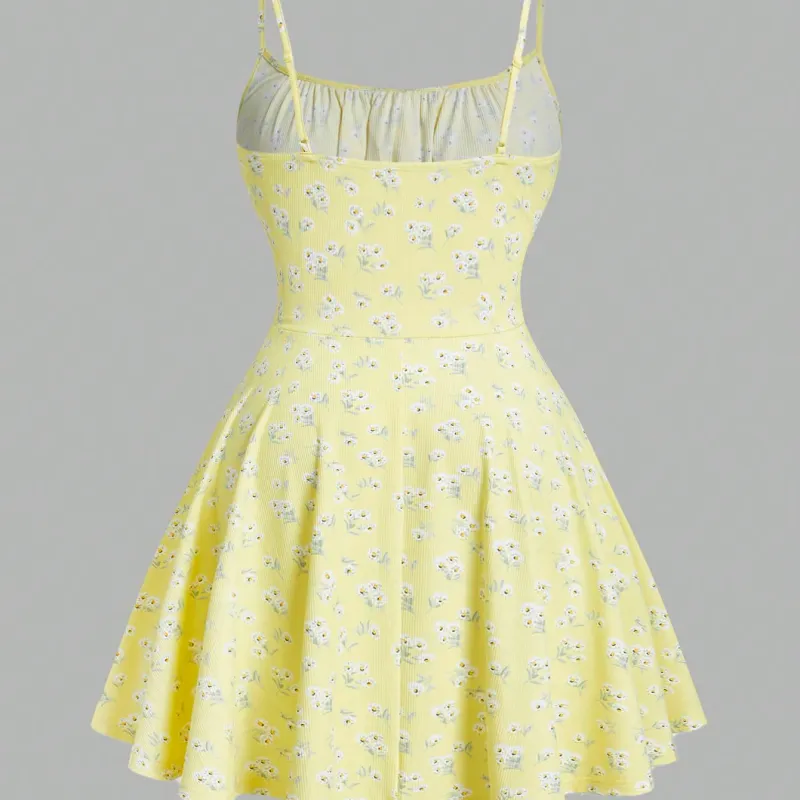 Floral Sleeveless Camisole Dress 2