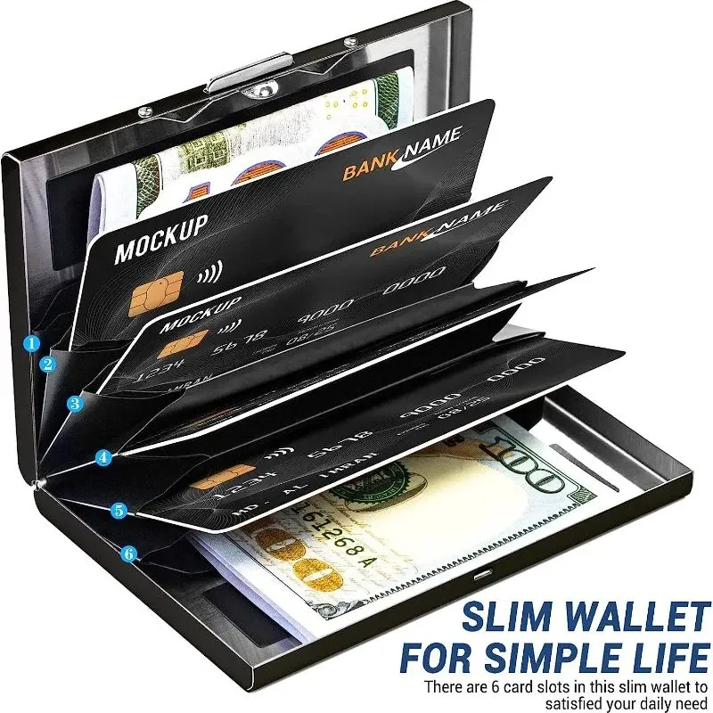 RFID Blocking Metal Card Holder 5