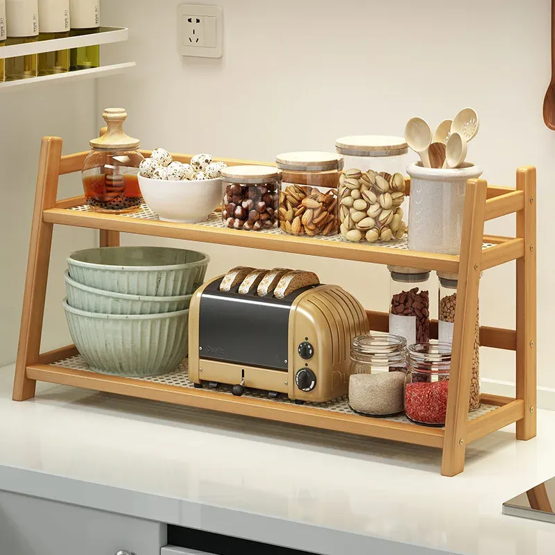 Bamboo Spice Caddy Shelf 1