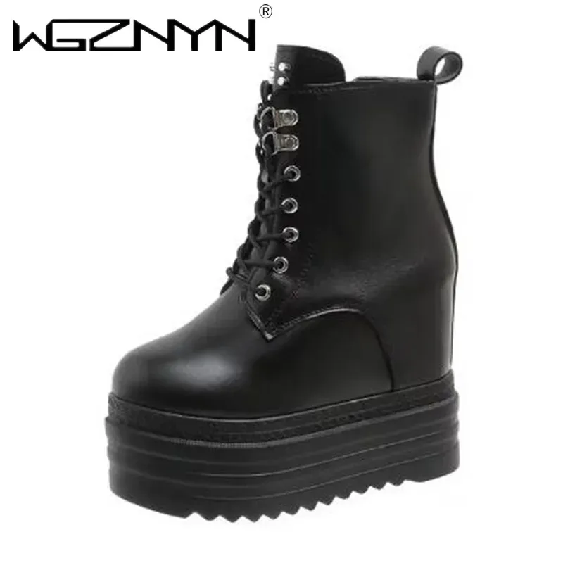Punk Platform Wedge Gothic Boots 1