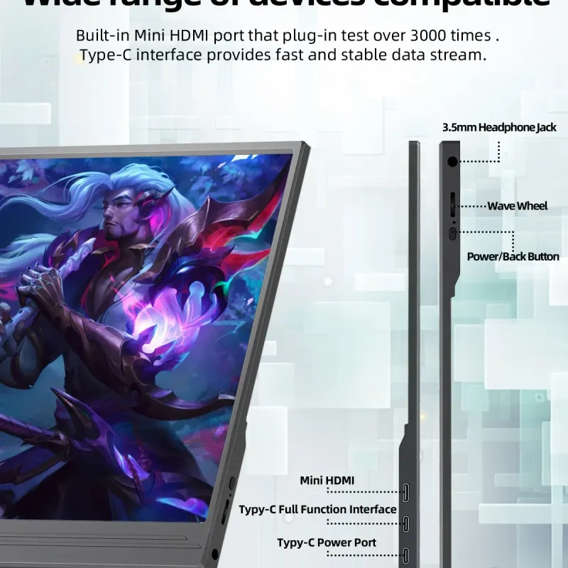 ZSUS 15.6" Portable HDR Monitor 5