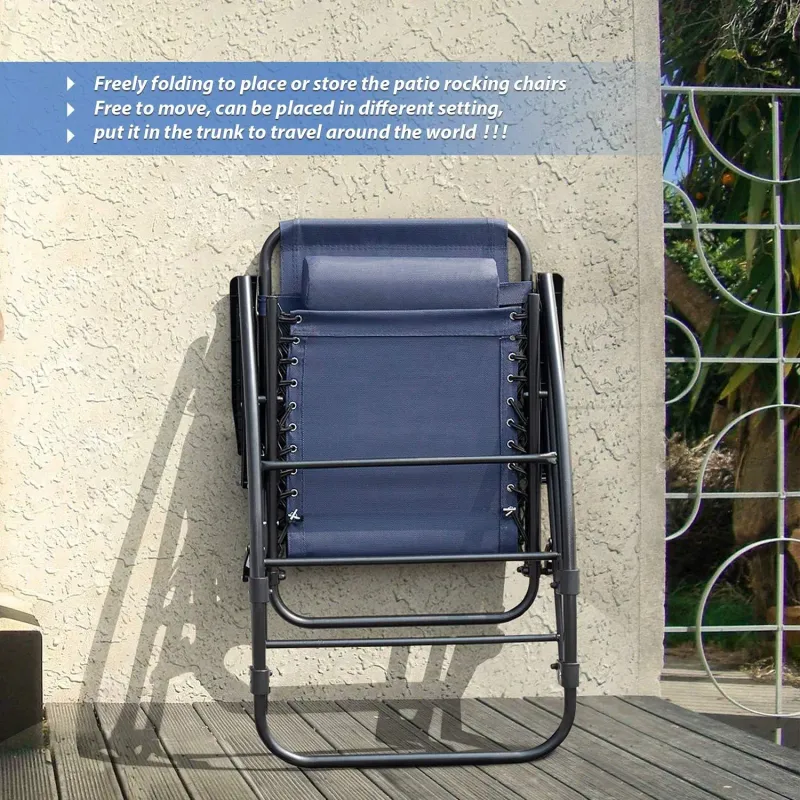 Patio Rocking Zero Gravity Chair 6