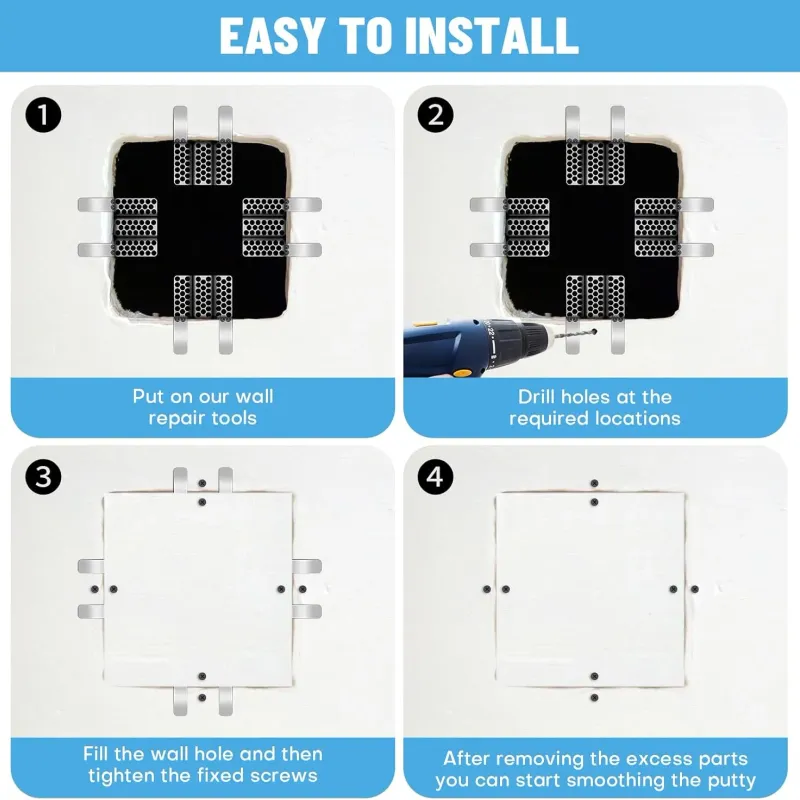 Drywall Repair Clips Wall Patch Kit 4