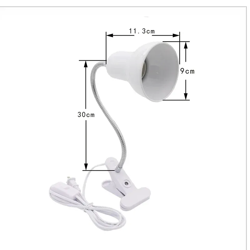 E27 Clamp Desk Lamp with Gooseneck 6