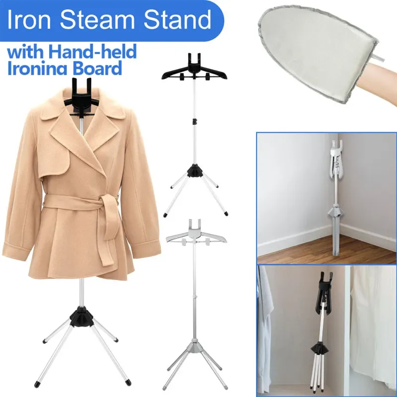 Foldable Adjustable Steamer Stand with Ironing Board 1