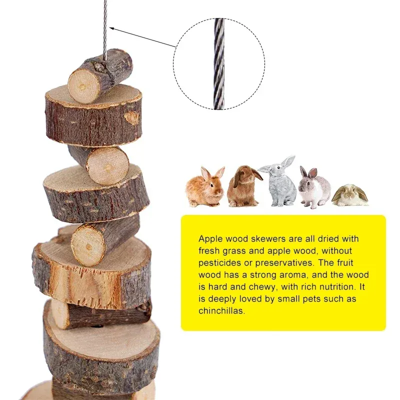 Natural Wood Chew Sticks for Small Pets 4